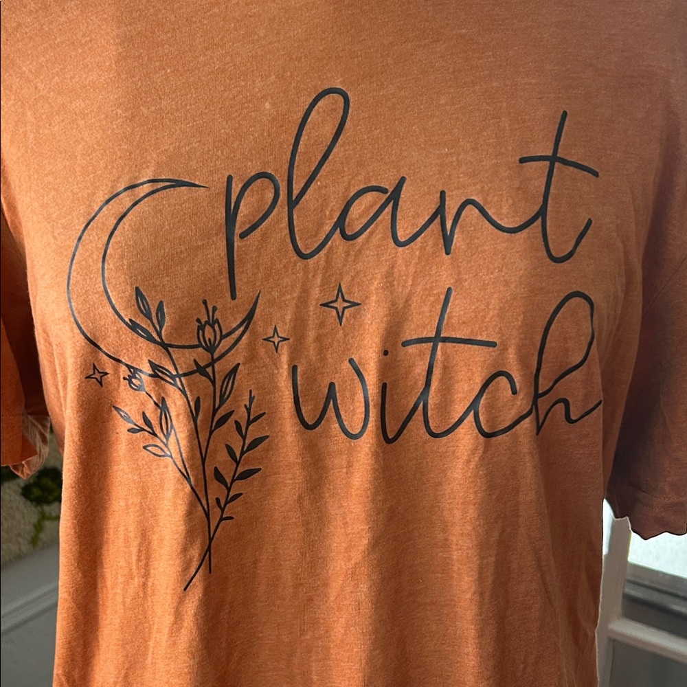 Bella Canvas Halloween Orange 'Plant Witch' Short Sleeve Tee - Picture 5 of 5
